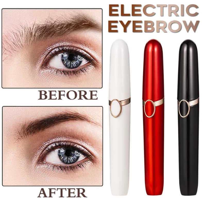 Usb Rechargeable Electric Eyebrow Trimmer Women Mini Lipstick Shaper Shaver Painless Razor Facial Hair Remover Women Beauty Tool