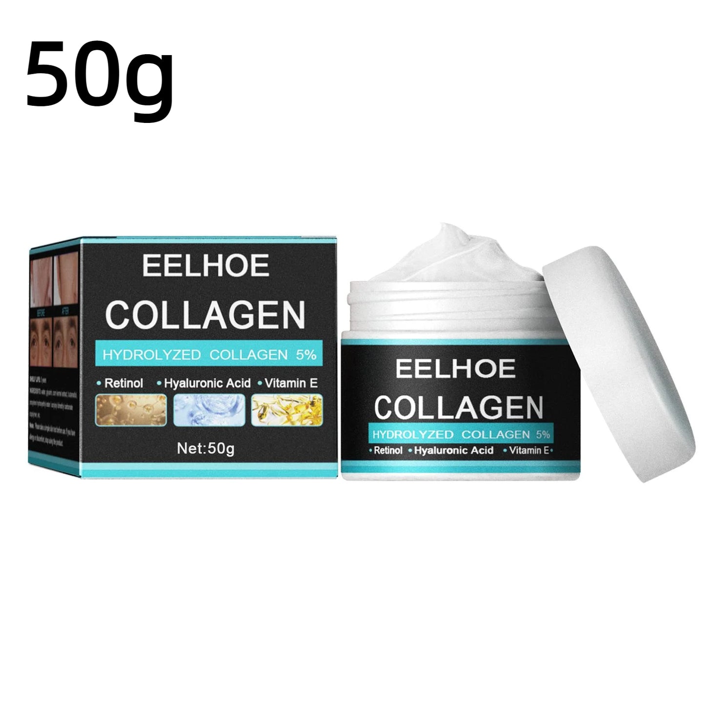 Collagen Anti Wrinkle Cream For Men Hyaluronic Remove Wrinkles Firming Lifting Moisturizing Anti Aging Brightening Face Care New