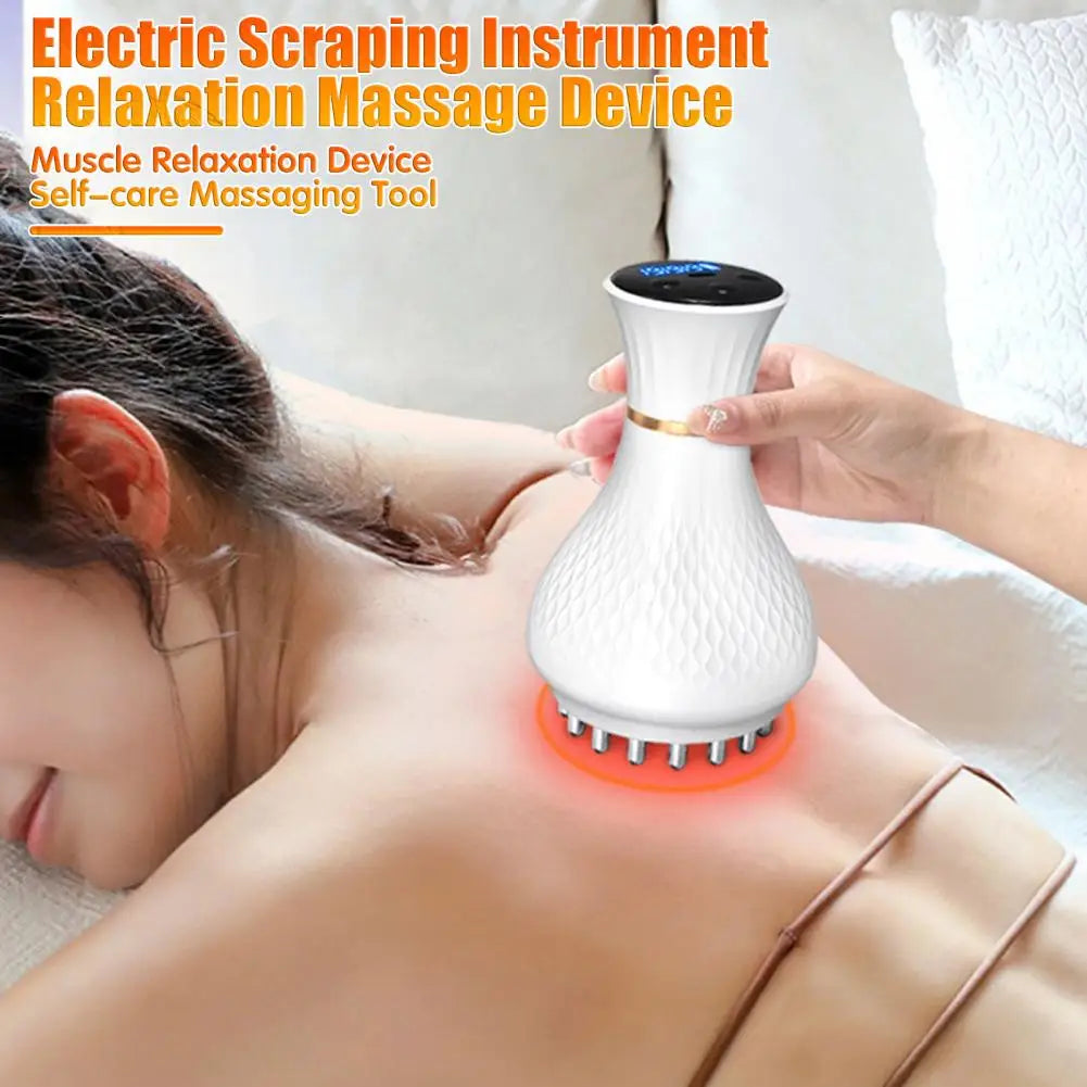 Cordless Handheld Leg Body Massager 25 Massage Heads 19 Modes Adjustable Rechargeable Wireless Electric Massager Machine