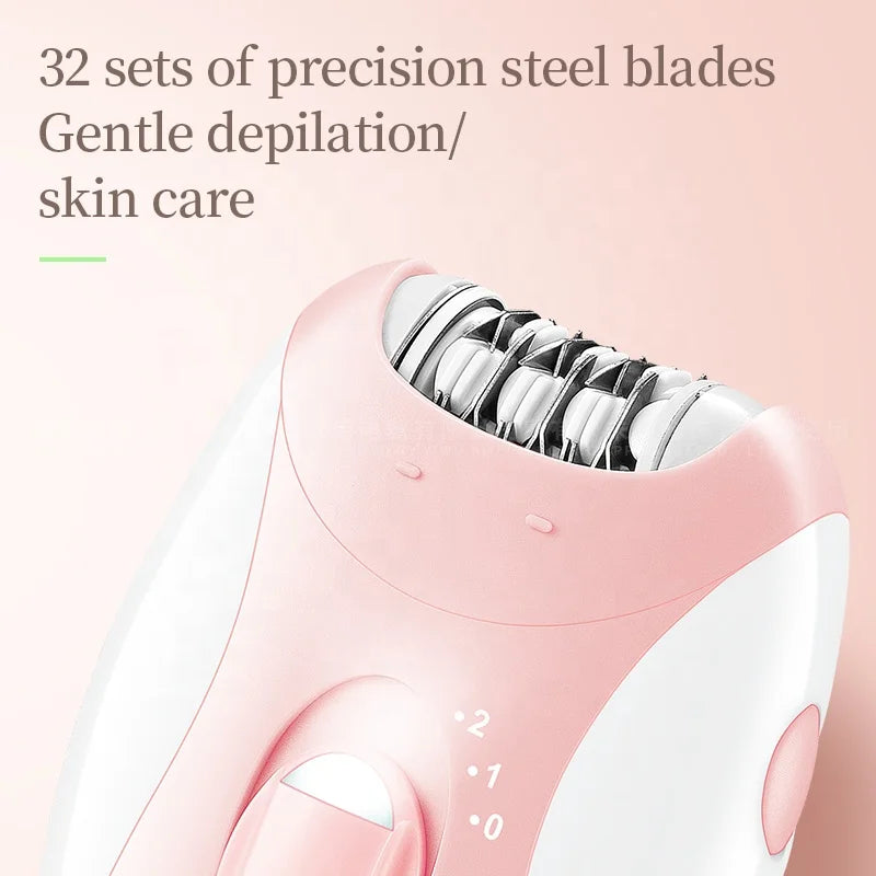 Kemei Epilator Man Women Electric Lady Body Hair Remover Removal Shaver Leg Armpit Face Hair Depilatory Rechargeable 2 Speeds