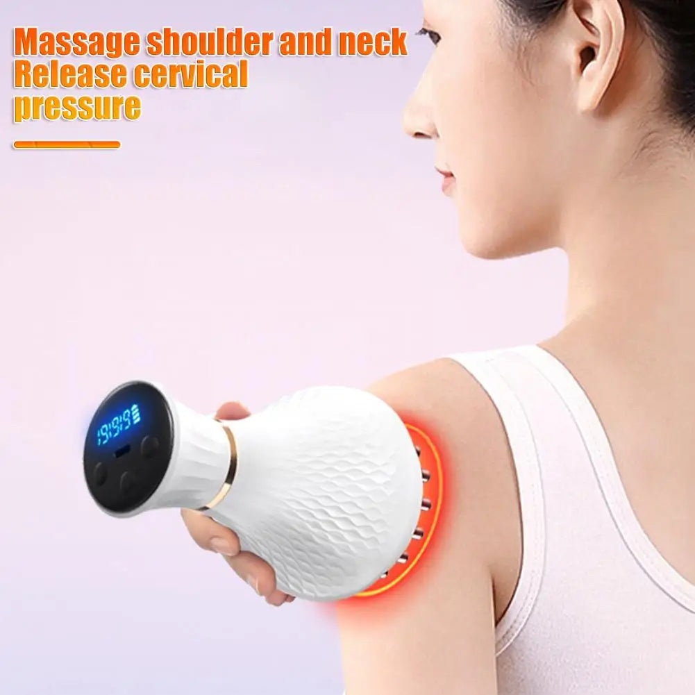 Cordless Handheld Leg Body Massager 25 Massage Heads 19 Modes Adjustable Rechargeable Wireless Electric Massager Machine