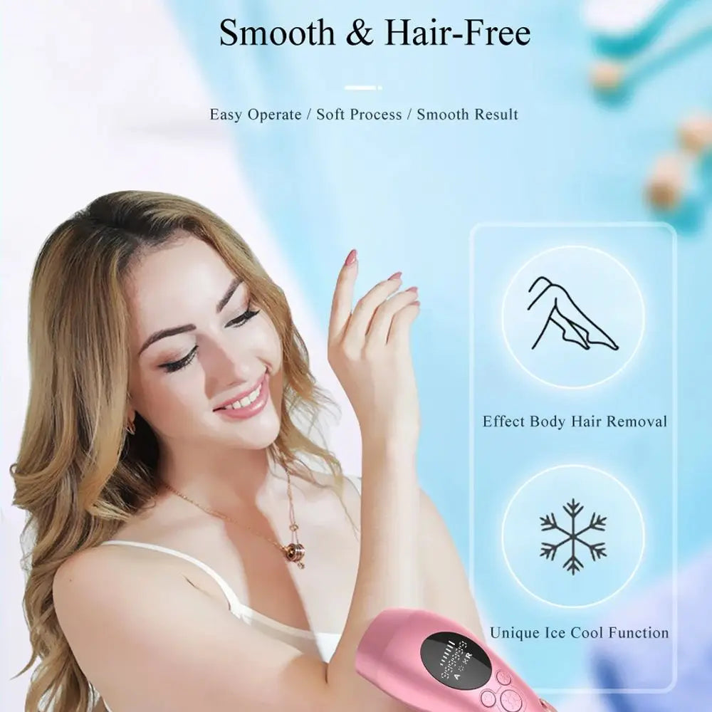 Amuliss Laser Hair Removal With Ice Cooling For Women Permanent Painless Ipl Hair Removal Device For Armpits Legs Arms Bikini