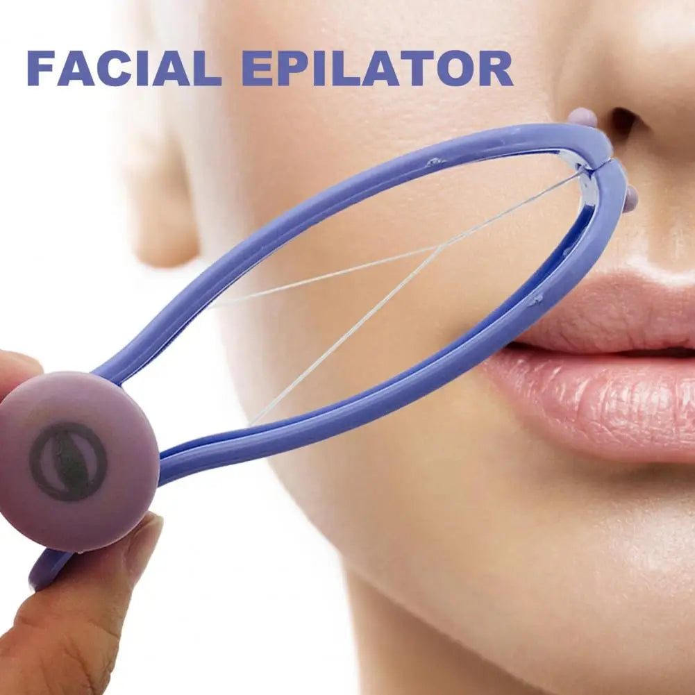 Facial Epilator Manual Stable Convenient Safe Beauty Tool Cotton Thread Beauty Spring Epilator Tool Women Facial Hair Remover